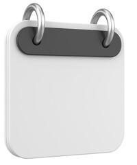 Empty calendar. 3D calendar. 3D illustration.