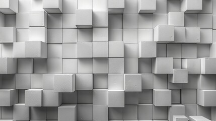 A gray cube is abstracted into a geometric shape