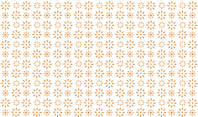 Golden vector floral seamless pattern. Abstract luxury geometric ornamental texture with small flower silhouettes. Gold and white simple ornament in oriental style. © Ripi Art