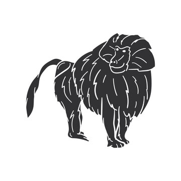 recommend clip art: Chuck Icon Silhouette Illustration. Monkey Vector Graphic Pictogram Symbol Clip Art. Doodle Sketch Black Sign.