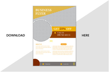 template vector illustration template in A4 size,Business Flyer Layout furniture sale social media post template.Simple Decoration Flyer instagram post template.  