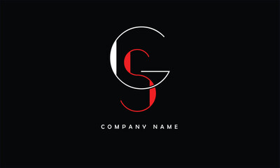 Fototapeta premium GS, SG, G, S Abstract Letters Logo Monogram