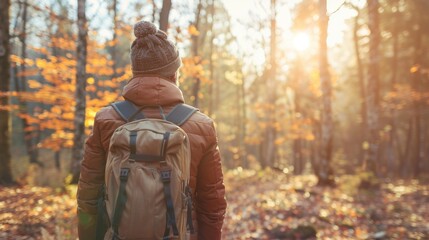 A Hiker's Autumnal Adventure Journey
