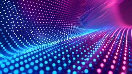 A tech dots and lines background, in blue and pink colors.