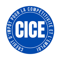 Symbole CICE crédit d'impôt pour la compétitivité et l'emploi