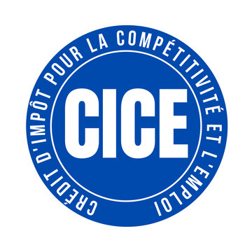 Symbole CICE cr&eacute;dit d'imp&ocirc;t pour la comp&eacute;titivit&eacute; et l'emploi
