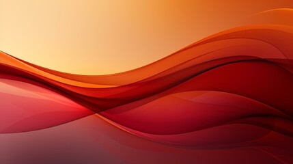 Wavy red orange abstract background