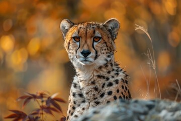 A Cheetah in the Savanna