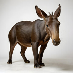 Obraz premium donkey on a wooden background