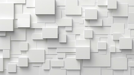 White 3D Square Background