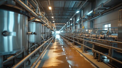 Fototapeta premium Dairy Factory in Africa