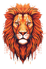 a vector of a lion 's head