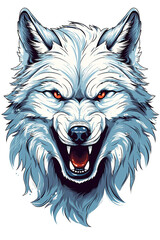 vector of a wolf 's head