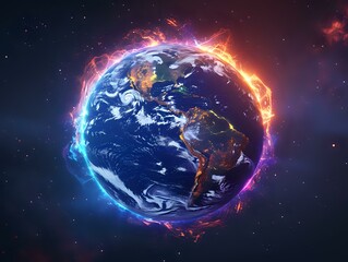 Global Aura: A Stunning Representation of Earth's Energy