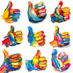 Thumbs Up Thick Paint
