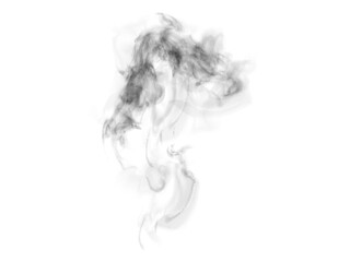 Black fog smoke smog on a white background. PNG effect. Vector illustration