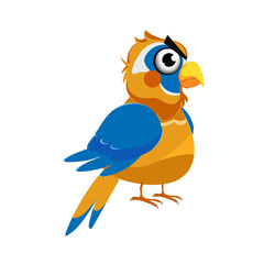 Parrot 2D Character Illustration