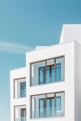 Obraz premium Minimalist Architecture Building Modern Exterior