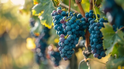 Obraz premium Grapes hanging from vine
