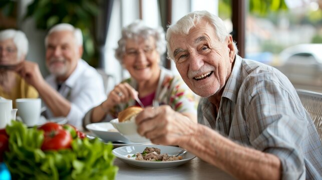 Happy senior friends having fun cheering with red wine at barbecue in terrace outdoor - Mature people making dinner toasting glasses and laughing together - Friendship and elderly lifestyle concept