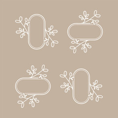 set of hand drawing page dividers borders and arrow, doodle floral design elements