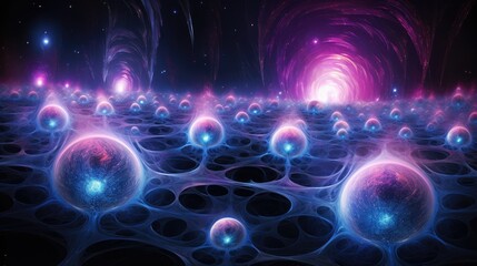 Cosmic wave formation with radiant bursts of sapphire