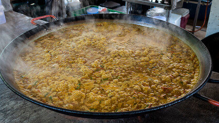 Street food for lunch in La Brisa beach, Bali, Indonesia