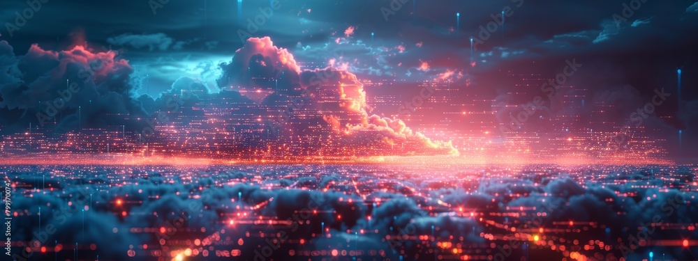 Poster ai-driven cloud computing floating digital islands in connected sky network data exchange processing