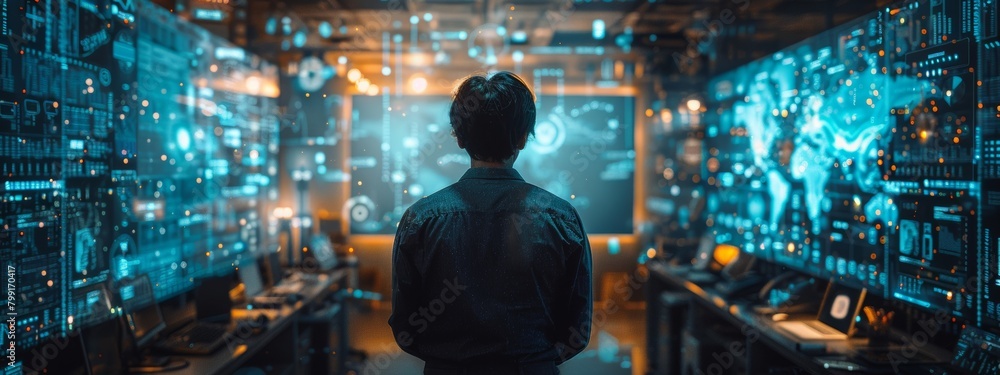 Poster ai-driven predictive analytics in finance: digital streams of data forming predictive models in a vi