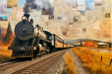 Naklejka premium old train
