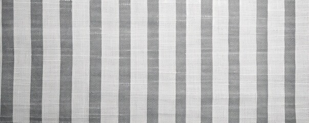 Gray white striped natural cotton linen textile texture background blank empty pattern with copy space for product design or text copyspace mock-up template 