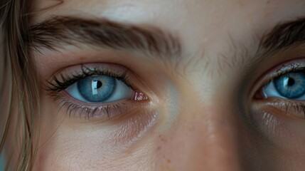 Fototapeta premium A Close-up of Human Eyes