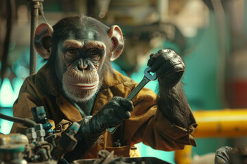 monkey repairing equipment
