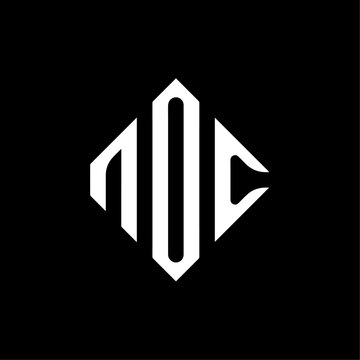logo monogram in the shape of a diamond in the center the inscription N + O + C