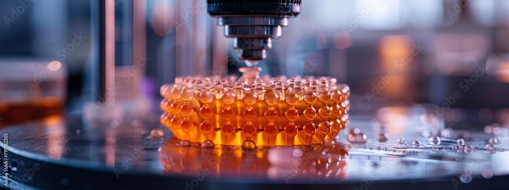 Poster biomedical advancements with 3d printing: lab growing organs and tissues with precise cell layering