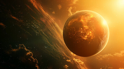 In an observatory, astronomers unearth a promising new exoplanet, sparking cosmic wonder. - obrazy, fototapety, plakaty