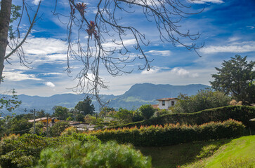 Landscape of Colombian rural life