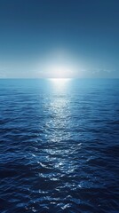 Obraz premium Artistic Blue Gradient Backdrop: Smooth Vector Illustration Ideal for Creative Presentations and Modern Artistic Concepts