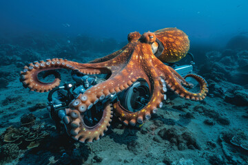 octopus in the sea