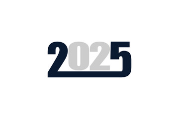 2025 number design for happy new year