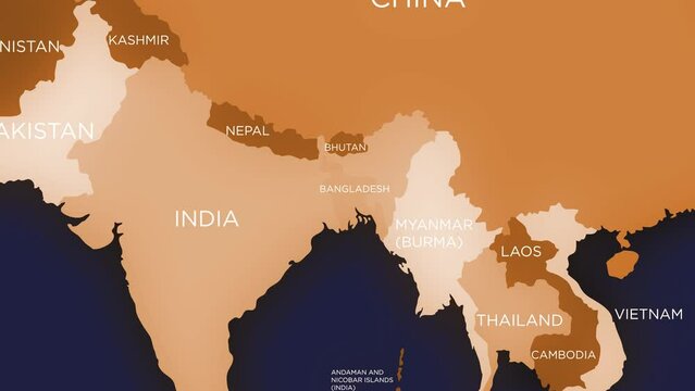 Bangladesh Map Background Useful For Politics