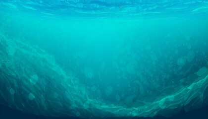 Background of underwater scene with bubbles