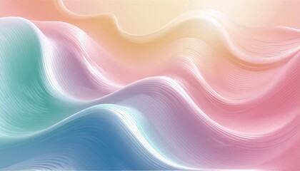 Obraz premium Vibrant multicolored waves flow smoothly in this modern abstract background design