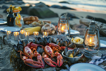 New England Beach Clambake for Independence