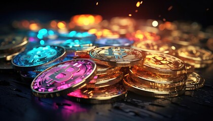 A group of glowing orbs hanging from chains in front of a dark background with glowing blue water droplets.