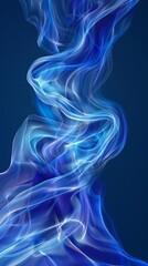 Deep Blue Gradient Backdrop, Providing a Seamless Transition for Modern Artistic Creations