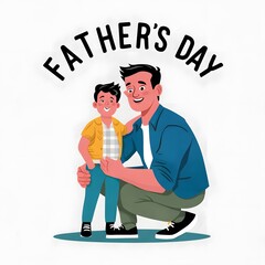Happy fathers Day cartoon Creacter Hug  best wishes her fathers Day them