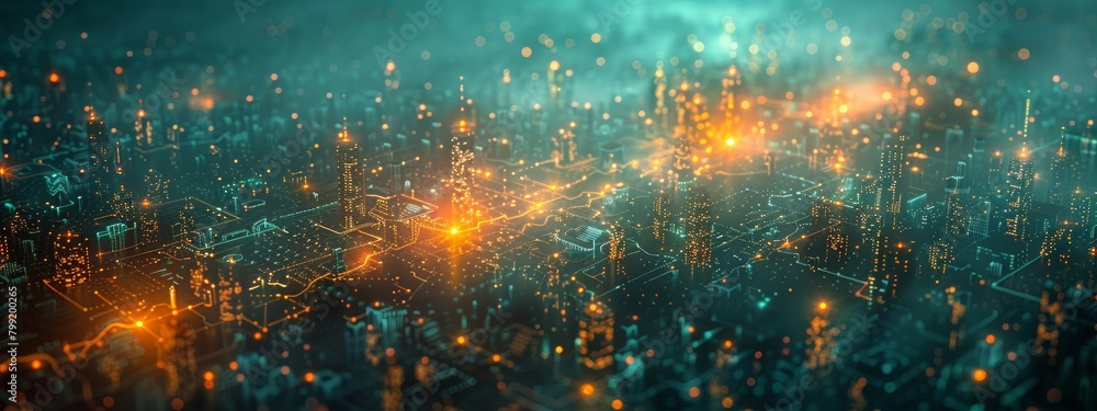 Poster intersection of cybersecurity and disaster response: midjourney image series