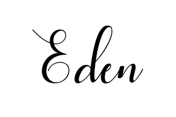 Eden – Text with beautiful calligraphy