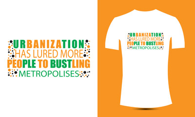Print Typography and Vector T-Shirt Design Template.